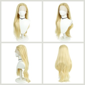 Platinum Blond Hand-woven Chemical Fiber Lace Headpiece 13*3 Large Area High-definition Front Lace Wig Female <strong>Lacewig</strong> - Product Image 5