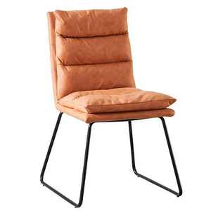Modern Style Dark Grey <strong>Arm</strong> <strong>Chairs</strong> with Tufted Design PU Leather Sponge Filling Removable <strong>Cover</strong> for <strong>Dining</strong> Home Bar Living <strong>Room</strong> - Product Image 2