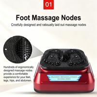 Masseur électrique pour les pieds avec fonction chauffante et pétrissante - Appareil de massage des pieds Shiatsu pour soulager la douleur et favoriser la relaxation