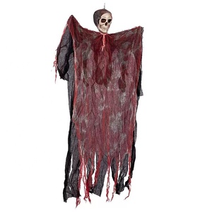 Décorations de fantômes suspendus pour Halloween Squelettes effrayants et sanglants Fantôme volant pour maison hantée Décoration intérieure extérieure pour Halloween - Product Image 4