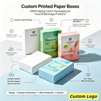 Boîte d'emballage pour macarons avec logo personnalisé, boîte en papier alimentaire pour desserts avec logo personnalisé
