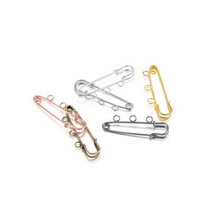 Épingles de sûreté en métal à boucle, couleurs assorties, pour la fabrication de bijoux et les accessoires vestimentaires, taille 25 mm, usage général - Product Image 1