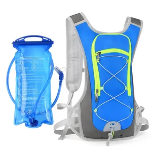 Running Hiking Camping Cycling Climbing Lightweight Hydration Vest Backpack Bladder Pack with 2L Water Bladder