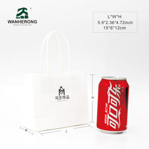 Sacchetti <span class=keywords><strong>carta</strong></span> boutique compras entrega de alimentos sacar bolsas de papel con asas - Product Image 4