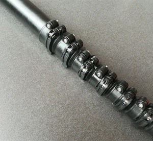 Poteau télescopique extensible en aluminium Fabricant/kit de nettoyage de vitres télescopiques à long manche avec brosse pour poteau alimenté en eau - Product Image 1