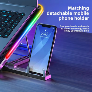 Trending Product 6-Fan Laptop Cooler High-Speed Quiet <strong>Notebook</strong> <strong>Cooling</strong> <strong>Pad</strong> Adjustable Stand <strong>for</strong> Gaming-Wholesale Price - Product Image 6