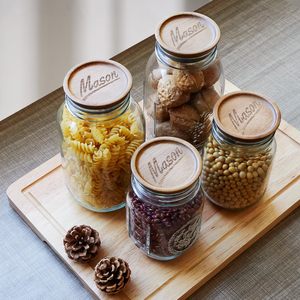 Couvercles en bois d'acacia massif pour bocaux Mason à ouverture standard, accessoires <span class=keywords><strong>de</strong></span> mise en conserve réutilisables - Product Image 2