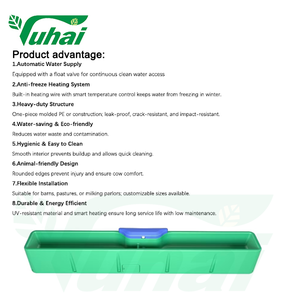 Abbeveratoio Riscaldato per Animali, Vasca d'Acqua per Bestiame, Abbeveratoio per Mucche e Bovini - Product Image 4