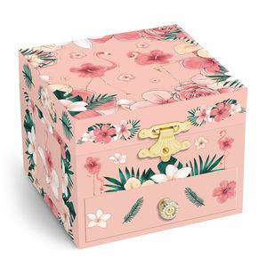 Cajas de música de bailarina Ever Bright de 4 pulgadas, nuevo diseño, caja de música de Flamenco de cisne negro con cajón, función de canción <span class=keywords><strong>para</strong></span> niñas pequeñas - Product Image 5