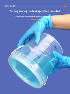Mezun su ölçüm kova tıbbi dezenfeksiyon şeffaf plastik hava geçirmez kapak 24-Hour idrar proteini kantitatif 5L - Product Image 2
