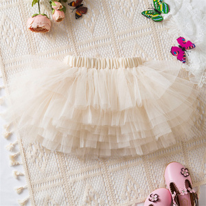 1 pièce de <span class=keywords><strong>jupe</strong></span> en <span class=keywords><strong>tulle</strong></span> pour bébé fille, couleur unie, marque privée, été, bébé, enfant en bas âge, <span class=keywords><strong>jupe</strong></span> à volants - Product Image 5