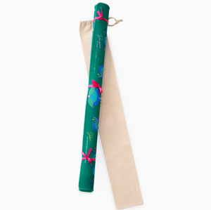 Tapete de Mahjong Plegable Portátil de Lujo, Antideslizante, con Patrón de Pájaro Verde, Base de Goma Moderna, 31.5*31.5, para Póker - Product Image 6