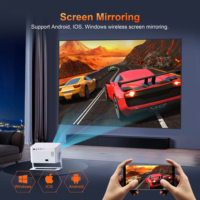 Proyector LED Rayingtech C8pro 4K Blanco de Tiro Corto Android 9 2G Incorporado Inalámbrico USB Portátil Cine en Casa Uso Interior y Exterior