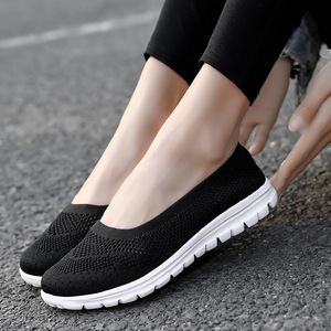 Spring new mesh women's <b>shoes</b>, flat and <b>soft</b>, comfortable sports <b>shoes</b>, shallow mouth hollow breathable casual women's <b>shoes</b> - Product Image 1