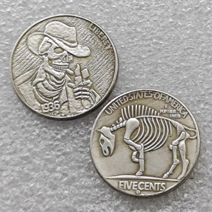 Verschillende Amerikaanse hobo-munten in antieke stijl, herdenkingsmunten, geschenken, huisdecoratie - Product Image 5