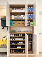 Support de rangement pour chaussures en MDF durable, personnalisable, avec rabais, pour entrée, meuble de salon en bois, gain de place, pour centre commercial