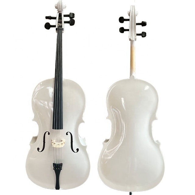 Chinese Low Price White Cello Instrument