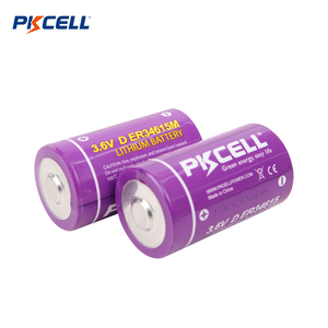 PKCELL ER34615 batteria Li-socl2 agli ioni di litio Non ricaricabile monouso 3.6v <span class=keywords><strong>1</strong></span>.2ah 1200mah Er14250 <span class=keywords><strong>1</strong></span>/2aa Er14505 Aa Er34615 D - Product Image 1