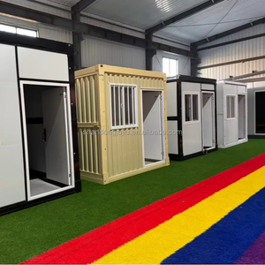 Casa Container Creativa in Acciaio Ondulato, Villa Espandibile Portatile a Forma di Z, Appartamento <span class=keywords><strong>Rustico</strong></span> Impermeabile, Edificio per Uffici Facile da Montare - Product Image 1