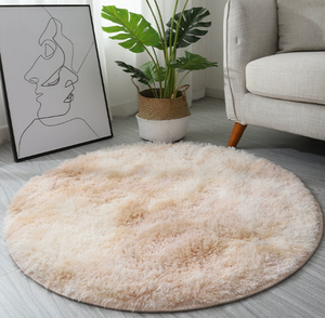 Alfombra Redonda Moderna de Pelo Sintético de Imitación de Piel de Conejo, Antideslizante, de Pelo Largo, para Dormitorio, Pasillo, Hogar, Viajes y Camping - Product Image 5