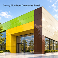 Panneau composite en aluminium blanc brillant de 3 mm avec revêtement PE pour panneaux de plafond de hall