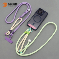 2-in-1 afneembare mobiele telefoon crossbody schouderband, universele afneembare telefoon polsband, handsfree