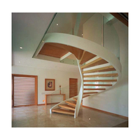 Prix de gros Décoration intérieure de villa de luxe Escaliers incurvés en pierre Designs Carreaux d'escalier en marbre blanc Marchepieds d'escalier