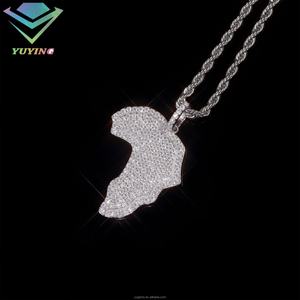 Colgante de Moissanita Fina Yu Ying, Joyería de Rapero, Colgante de Diamante de Moissanita, Hip Hop, Plata 925, Colgante de Moissanita con Incrustaciones - Product Image 6