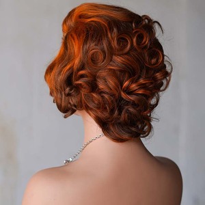 Perruque Lace Front 10A en cheveux vietnamiens pour coupes, 100% dentelle française vierge, base sans colle, longueur étirée 12 pouces, <span class=keywords><strong>couleur</strong></span> P4/350 - Product Image 4