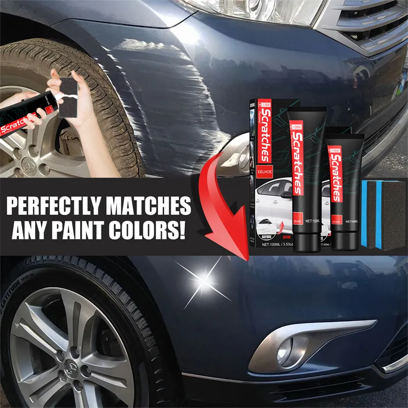 EELHOE car body scratches remover nail lines false scratch fine lines water mark repairing best car scratch remover with sponge