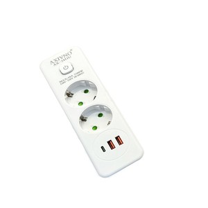 Regleta de Enchufes Axivno Estándar Europeo 2500W con USB Tipo C para Uso en Hogar y Oficina - Product Image 3