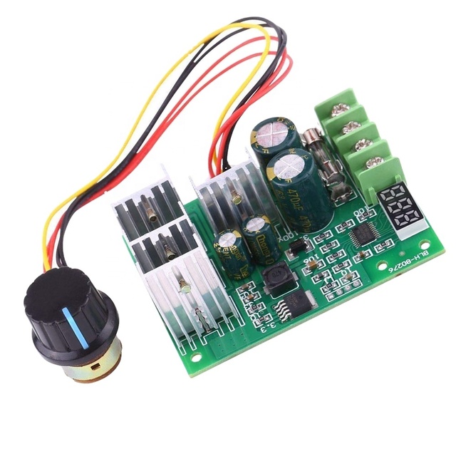 Digital Display PWM DC Motor Speed Controller 0~100% adjustable Drive Module 6V 12V 24V 36V 48V 60V 30A