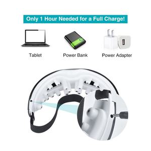 Masque oculaire intelligent rechargeable avec chauffage électronique et double moteur de vibration pour massage des yeux - Product Image 4