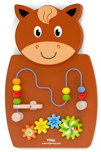 Pannello <span class=keywords><strong>da</strong></span> <span class=keywords><strong>tavolo</strong></span> per bambini in legno cartone animato animale occupato a bordo di attività educativa giocattoli - Product Image 6