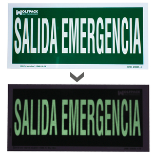 Señal de Salida de Emergencia 30 x 15 (H) cm. - Product Image 2