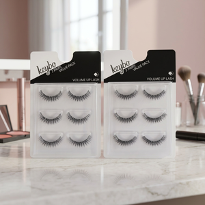 3 Pares de Pestañas Postizas de Ojo de Gato, Hechas a Máquina, con Banda Transparente Invisible, de 10mm-25mm de Longitud, Estilo Natural con Volumen - Product Image 3