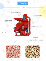Décortiqueuse d'arachides de petite capacité, machine à décortiquer les graines d'arachide, machine à décortiquer les cacahuètes