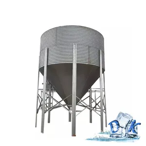 Hot Galvanized Steel Sheet Poultry Farm Chicken Feed grain Silos for sale feeding silo for pig farm and chicken farm