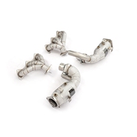 MPER pour Porsche 991.2 Carrera S 4S GTS T304 Downpipe et collecteurs en acier inoxydable avec bouclier thermique, mise à niveau turbo, son sportif