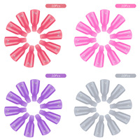Essential Lot de 10 pinces pour dissolvant de vernis à ongles Fournitures d'outils de manucure dans un sac OPP Outils de base pour le soin des ongles