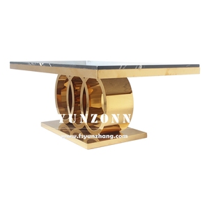 Base de cercles de taille personnalisée <span class=keywords><strong>table</strong></span> <span class=keywords><strong>d</strong></span>'<span class=keywords><strong>appoint</strong></span> de luxe en pierre naturelle argentée ou dorée <span class=keywords><strong>table</strong></span> de salon centre à café en métal centro - Product Image 4
