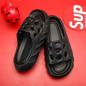 Sandales d'été respirantes ajourées pour hommes, antidérapantes, confortables pour l'extérieur, semelle injectée blanche - Product Image 2