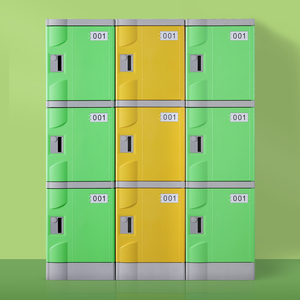 Casier de rangement moderne en plastique ABS personnalisé, assemblé, à 4 portes, avec serrure à clé, étanche, pour chaussures et vêtements, idéal pour salle de sport, chambre et piscine - Product Image 3