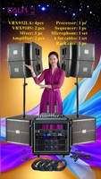 Calm Professional Haut-parleurs de système de son audio passif à gamme complète de 12 pouces Garantie 3 ans VRX932 + VRX918S