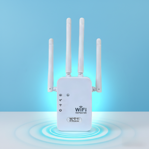 Routeur Répéteur <span class=keywords><strong>WiFi</strong></span> 5G Double Bande 1200 Mbps avec 4 Antennes à Gain Élevé Certifié CE/FCC Longue Portée (Couverture 100-120 m²) pour Petits Espaces - Product Image 1