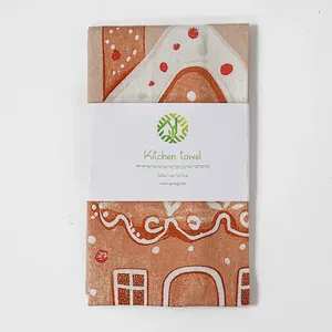 Torchon botanique vintage-mélange <span class=keywords><strong>de</strong></span> lin et <span class=keywords><strong>de</strong></span> coton, impression par sublimation, torchon réutilisable pour décor <span class=keywords><strong>de</strong></span> ferme - Product Image 1