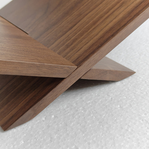 Walnut Beech Wood Book Stand for Reading, Desktop Display Rack Holder for Cookbooks Magazine ,<strong>Bookends</strong> for Library Bookstore - Product Image 6