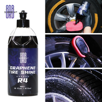 Pour R4 SRB Graphene Black Wet Look Tire Shine Spray Wax Tire Dressing Deep Black for Non Greasy Car Detailing Polish