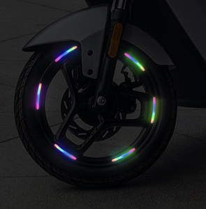 Pegatinas reflectantes <span class=keywords><strong>para</strong></span> <span class=keywords><strong>bicicleta</strong></span> de coche <span class=keywords><strong>para</strong></span> <span class=keywords><strong>ruedas</strong></span> de motocicleta, reflejos coloridos, pegatina de advertencia de seguridad impermeable y duradera - Product Image 6