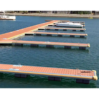 Dock de bateau flottant en aluminium Plate-forme de pont d'amarrage en aluminium Doigts de quai Kit Prix